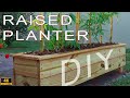 Diy wooden planter box  raised garden box  woodworking