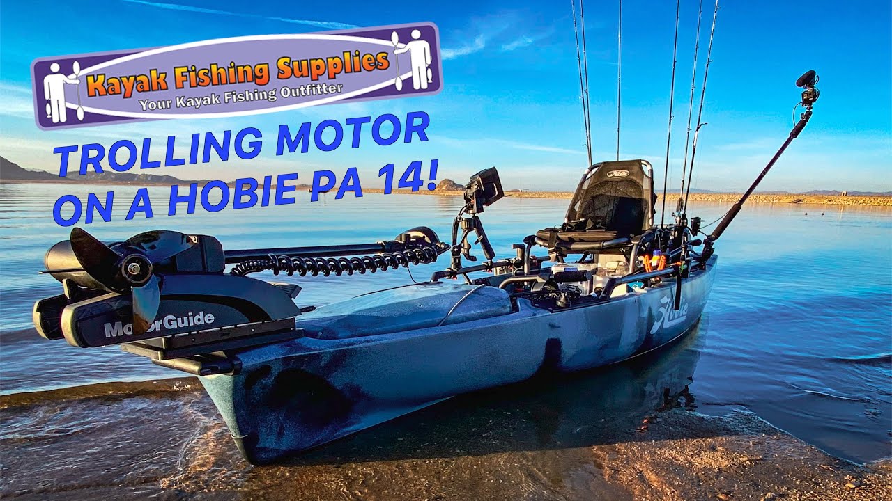 Bow Mount Trolling Motor on Hobie Pro Angler 14 - Kayak Fishing Supplies  Walkthrough 