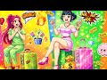 HUNTRIX Rich VS Poor In the Airplane! Sticker Book #sticker #kpopdemonhunters