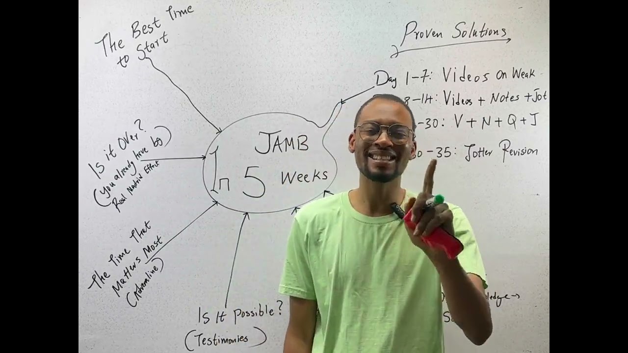 Подготовьтесь и сдайте экзамен JAMB за 5 недель или меньше.