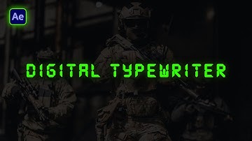 Digital Typewriter Text Effect - After Effects (No Expressions Needed)