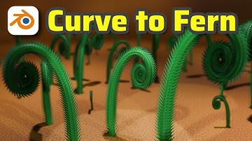 Realistic Fern Spiral in Blender | Geometry Nodes Tutorial