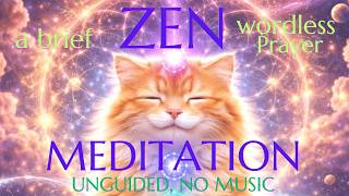 🌞A Brief Zen: For Simple Joy｜Wordless Prayer (Unguided, No Music)#zen #meditation #keizoku