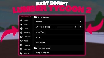 🌊 The BEST Lumber Tycoon 2 Script PC 🪚 | Dupe Items, Bring Trees & MORE!