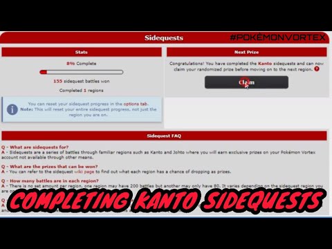 COMPLETING KANTO SIDEQUESTS IN POKEMON VORTEX V4 BATTLE ARENA+NEW UPDATE. 