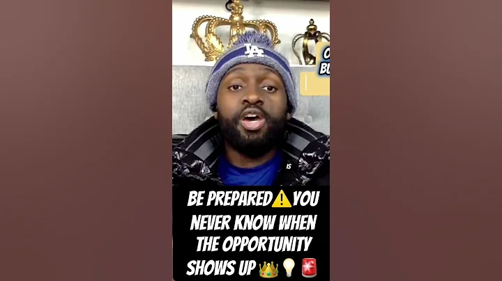 Be prepared⚠️you never know when the opportunity shows up 👑💡🚨#bedifferentfamily⚠️👑💡🚨#bdf⚠️👑💡