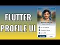 Flutter Profile UI for Beginners | Beautiful &amp; Responsive Design