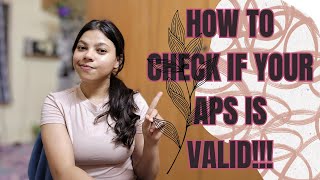 Steps to check your digital APS certificate's validity | Digital APS certificate | DigZert