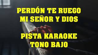 Video thumbnail of "Perdón te ruego mi Señor y Dios - PISTA BAJA"