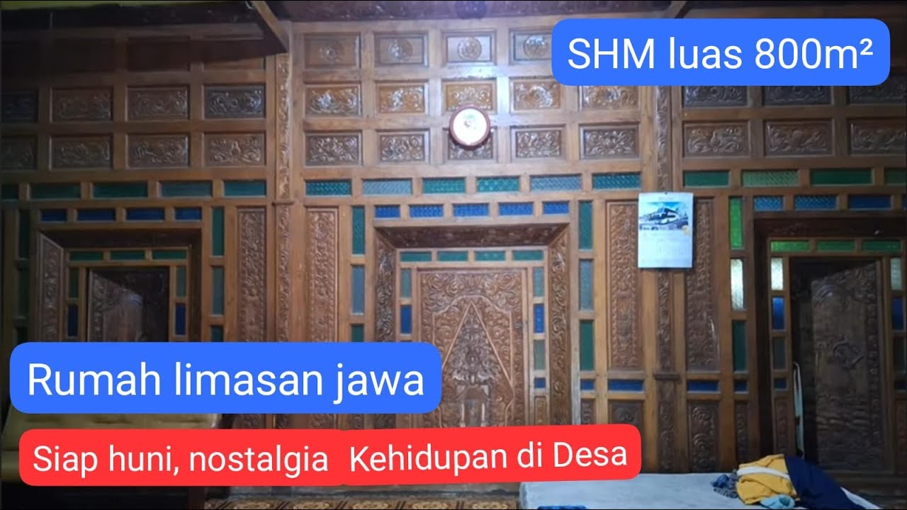 Dijual Rumah limasan jawa. siap huni. mewah pada zamanya. kondisi terawat masih ditempati.