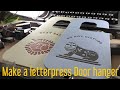 Make a letterpress door hanger. 레터프레스 문고리만들기