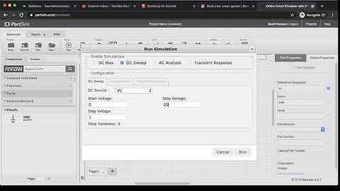 Simulating Circuits using PartSim