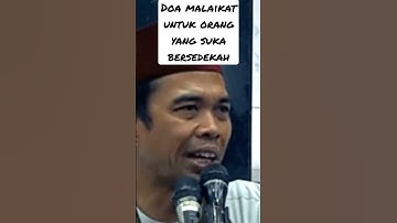 Doa malaikat waktu subuh untuk orang yang suka dan tidak suka bersedekah || Ustadz Abdul Somad LC Ma