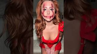 rhinestone clown Halloween makeup β€οΈπ€‘