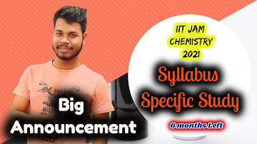 Syllabus Specific Examination - IIT JAM 2021 Chemistry - Easy Chemics
