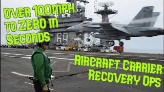 Over 100mph to ZERO in Seconds  Aircraft Carrier Recovery Ops