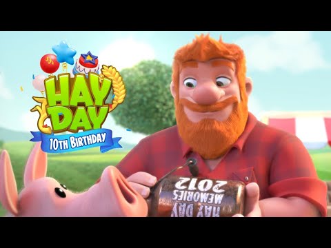 Hay Day 10th Birthday: It's Time 🎉🎈