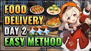 Food Delivery Event Day 2 EASY METHOD (WE NINJA NOW!) Genshin Impact New Event