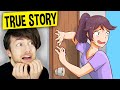 I FOUND A SECRET DOOR IN THE GIRLS BATHROOM (My Story Animated Reaction)