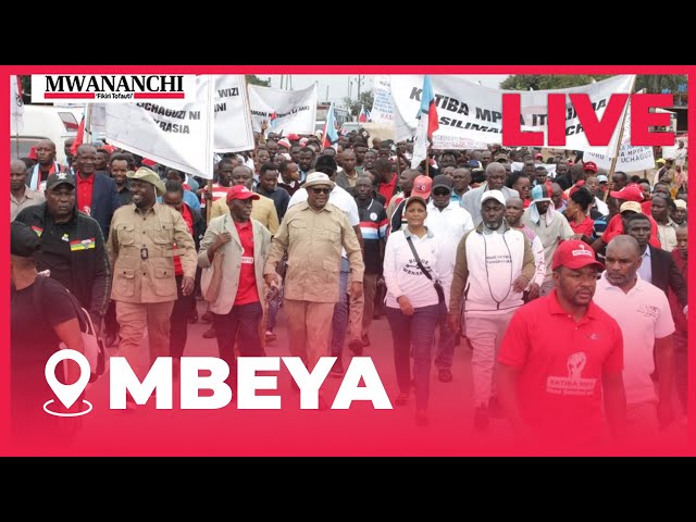 🔴#LIVE: Chadema wakiandamana kwa mara nyingine Jijini MBEYA Muda huu