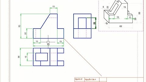 VẼ KỸ THUẬT CƠ KHÍ - CHƯƠNG 3: BÀI TẬP 8A - TÌM HÌNH CHIẾU VUÔNG GÓC