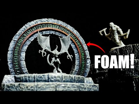 Make a Stargate style portal from XPS Foam | D&D and Warhammer