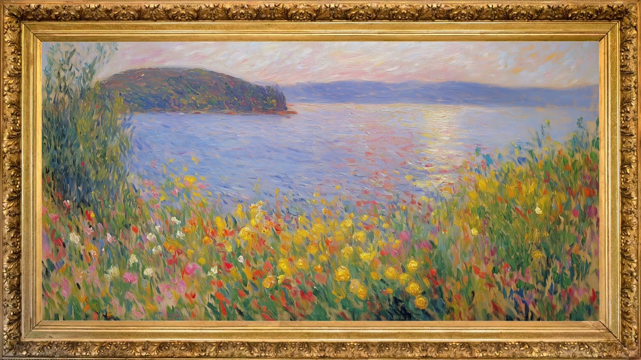 TV art slideshow | 3-hour screensaver | Claude Monet paintings | Frame tv art 4k Monet