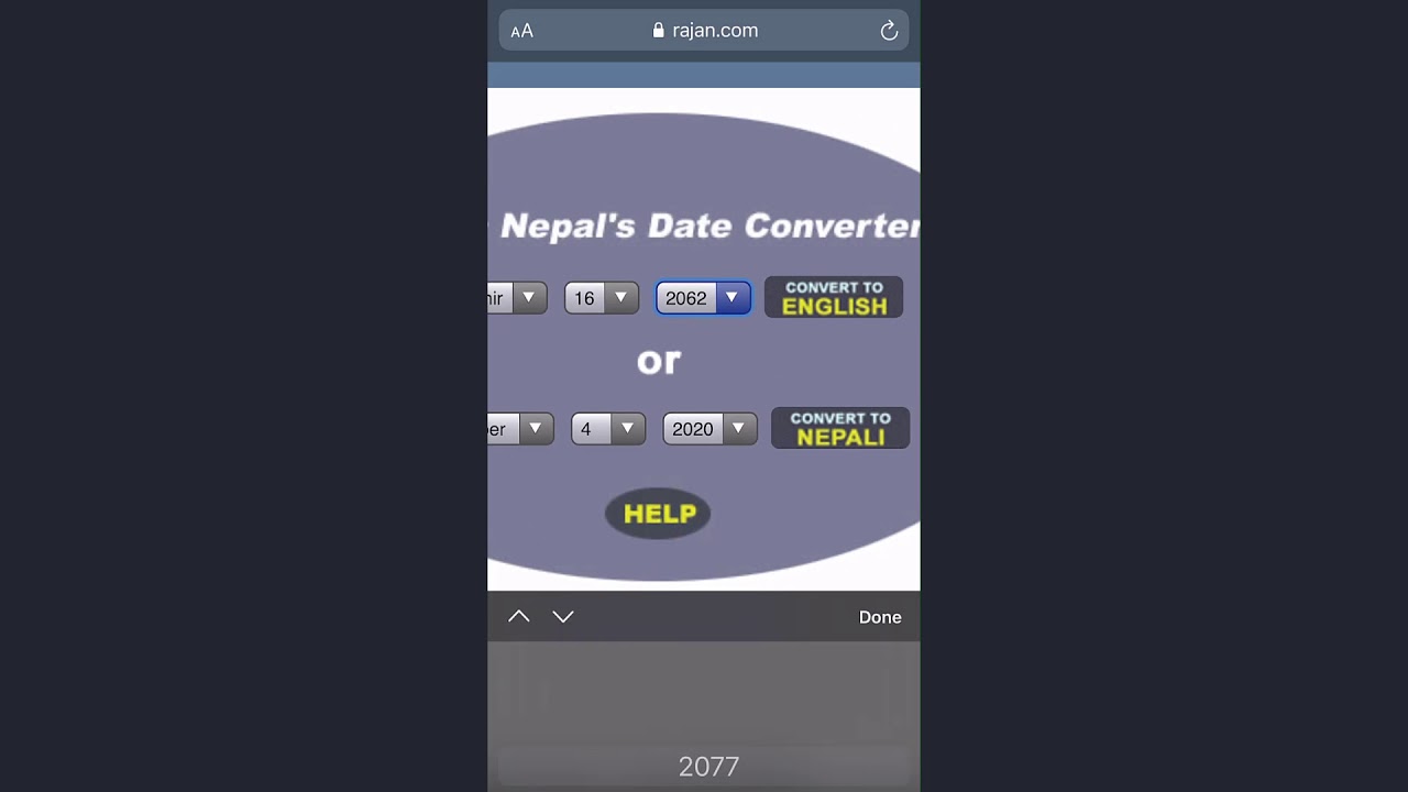 Convert Nepali Date to AD Convert BS to AD YouTube