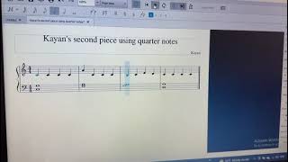 Soft Mozart Lebanon: Kayan Composing a music piece using quarter notes screenshot 3