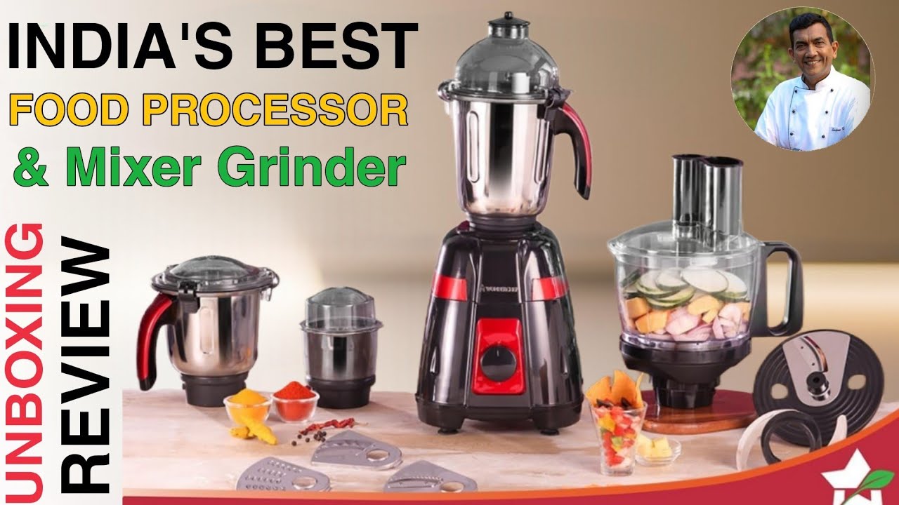 Wonderchef Platinum 750W Mixer Grinder with Food Processor Unboxing and Honest Review!