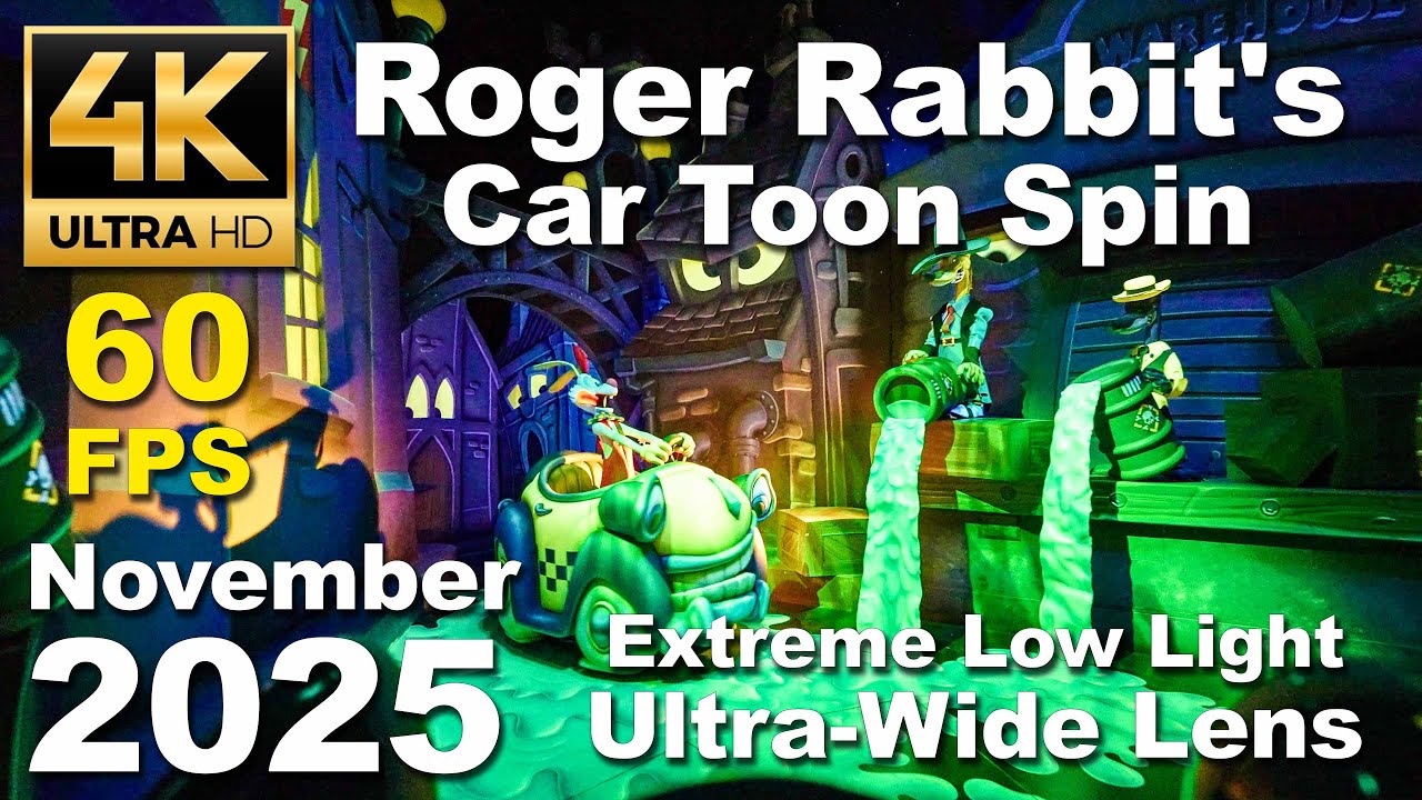 Roger Rabbit's Car Toon Spin [4K/60fps] - Disneyland Park (Anaheim ...