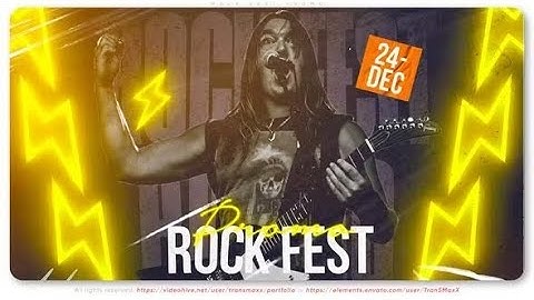 Rock Fest Promo After Effects Template Download | Copied content Templates