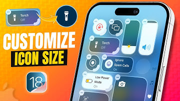 How to Customize Icon Size In Control Center with iOS 18 on iPhone