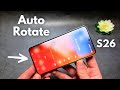 Samsung Galaxy S26 - Turn OFF / On Auto Display Rotation + Lock In Portrait or Landscape Mode