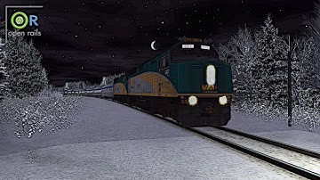 Open Rails - CN Ruel Subdivision | VIA Train #2 (Foleyet - Capreol)