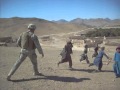 Having fun and joking around with the Afghan children.