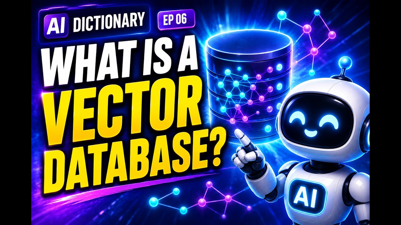 AI Dictionary Ep 06: What is a Vector Database? Explained - YouTube