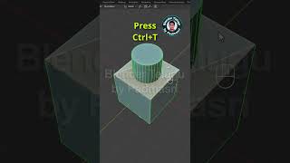 Instant Triangulate in Blender! (Ctrl + T) ⚡#Shorts #YoutubeShorts #BlenderShortcuts #Tips