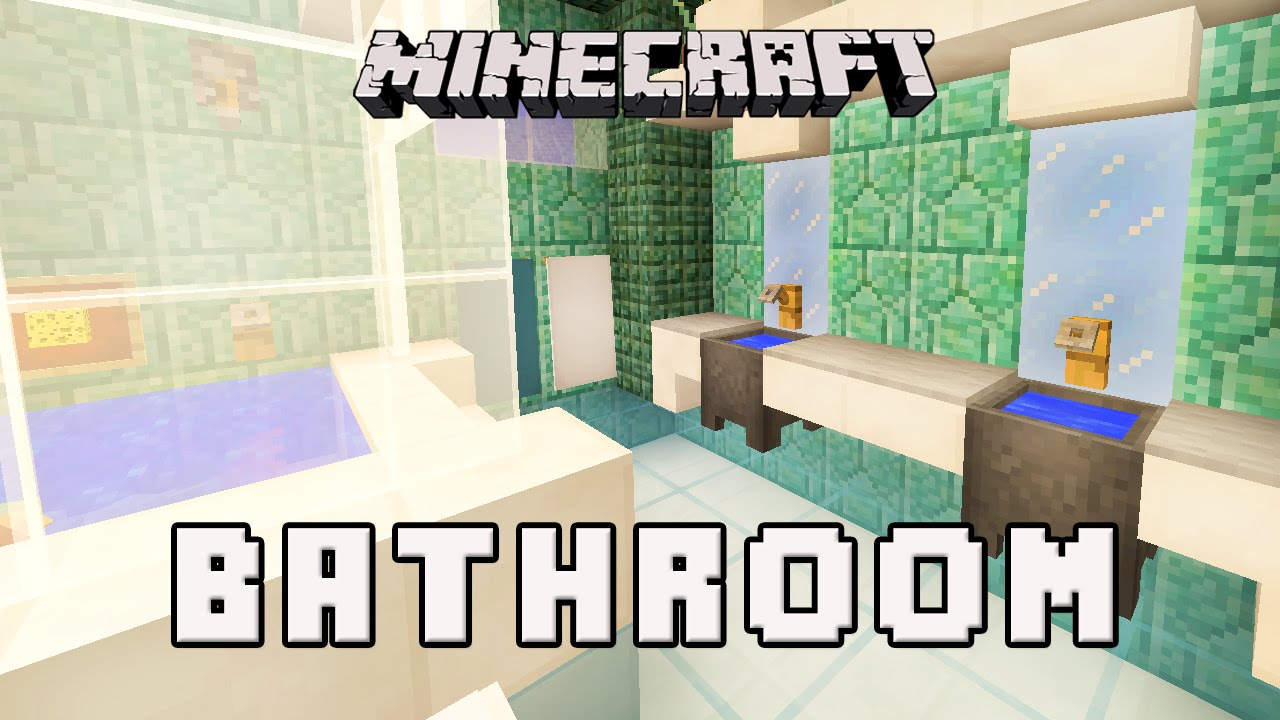  Minecraft  Tutorial How to Make A Modern Bathroom  Design 