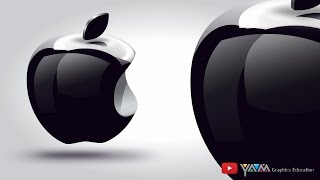 3D Apple logo Using Coreldraw x7