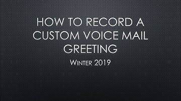 How to Record a Custom Mitel Voicemail Greeting