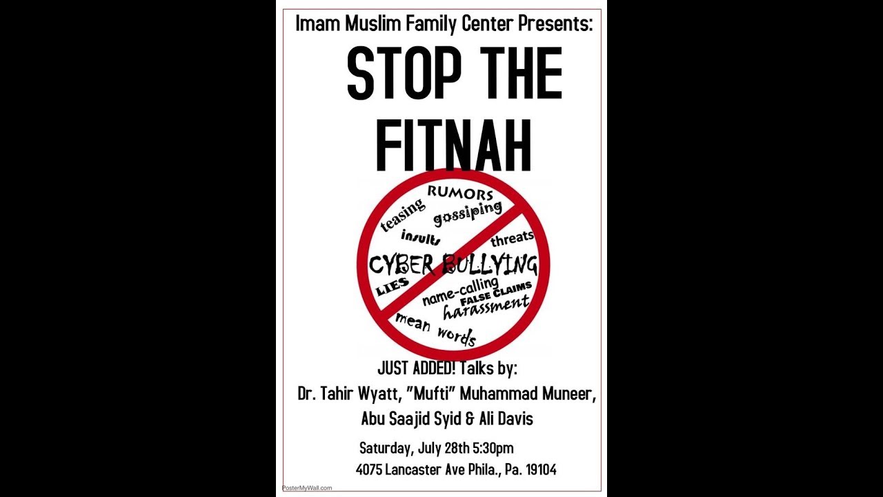 "Stop The Fitnah" #2 (They're Not Qualified to Give Verdicts) - by Ali Davis