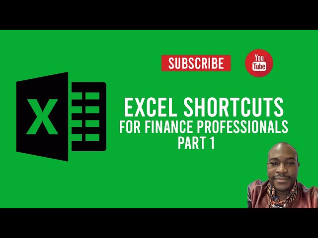 mp3 - excel shortcuts for finance professionals part 1