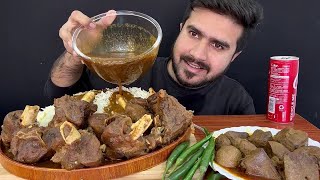 ASMR EATING SPICY MUTTON CURRY+WHITE RICE || REAL MUKBANG(NO TALKING)