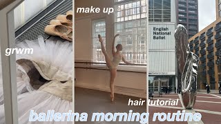 ballerina morning routine! grwm, hair tutorial, makeup