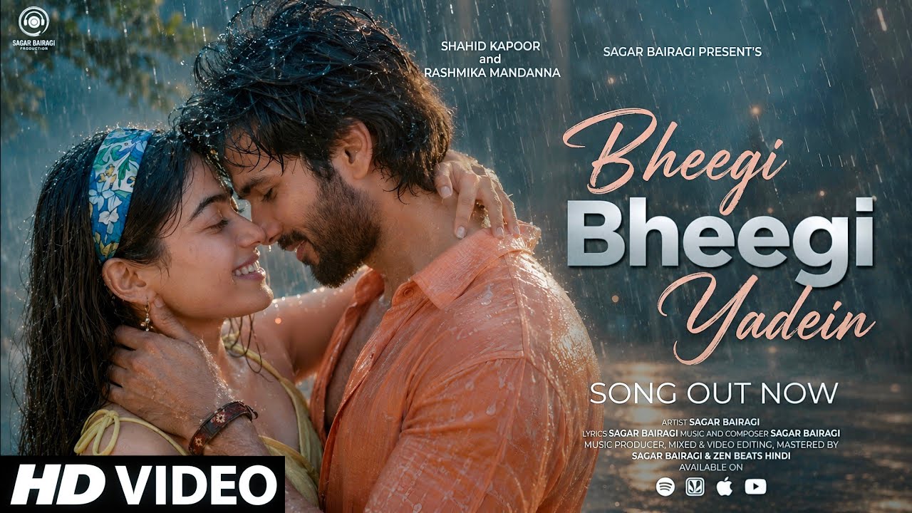 New Hindi Song | Bheegi Bheegi Yadein | New Song 2026 | Romantic Rain Song  | Shahid & Rashmika