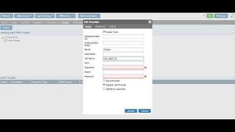 How to configure a SIP trunk