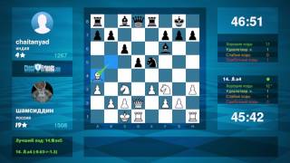 Chess Game Analysis: Шамсиддин - Chaitanyad : 1-0 (By Chessfriends.com)