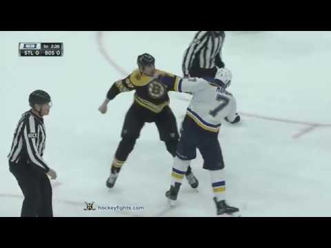 Patrick Maroon vs Zdeno Chara Jan 17, 2019