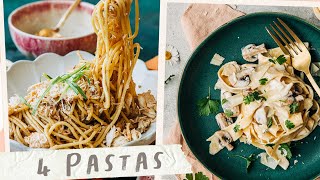 4 Must-Try PASTA RECIPES - Easy Pasta Ideas
